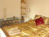 The Double Bedroom is downstairs near the living room